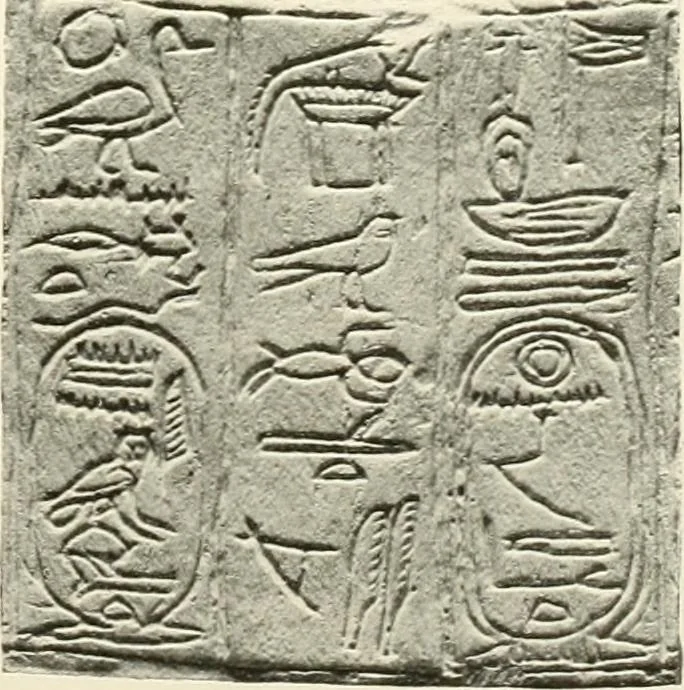 An illustration from Catalogue of Egyptian scarabs, etc., in the British museum, 1913, leaf 312