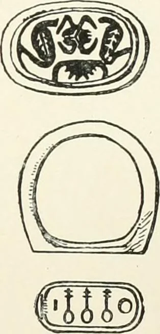 An illustration from Catalogue of Egyptian scarabs, etc., in the British museum, 1913, leaf 316