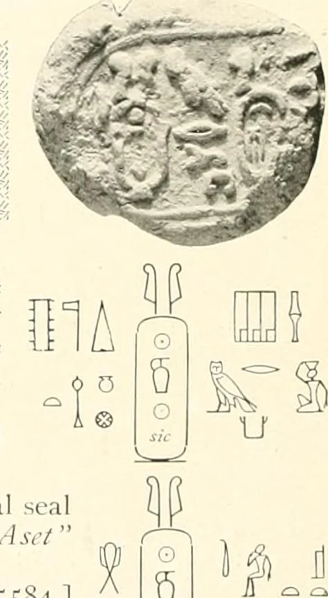 An illustration from Catalogue of Egyptian scarabs, etc., in the British museum, 1913, leaf 335