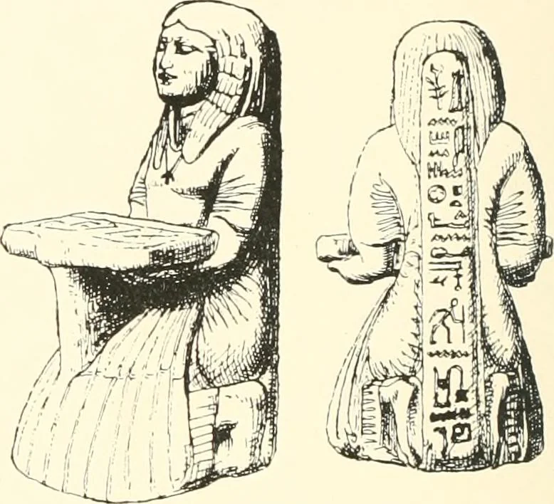 An illustration from A catalogue of the Egyptian antiquities in the possession of F.G. Hilton Price, 1897, leaf 407