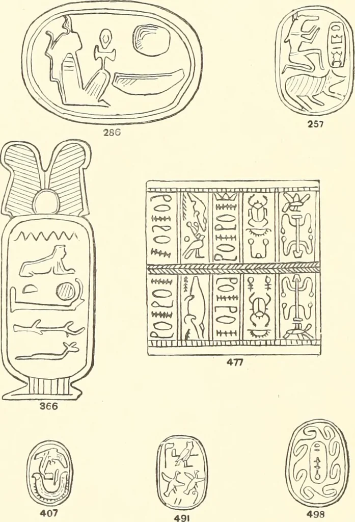 An illustration from A catalogue of the Egyptian antiquities in the possession of F.G. Hilton Price, 1897, leaf 47