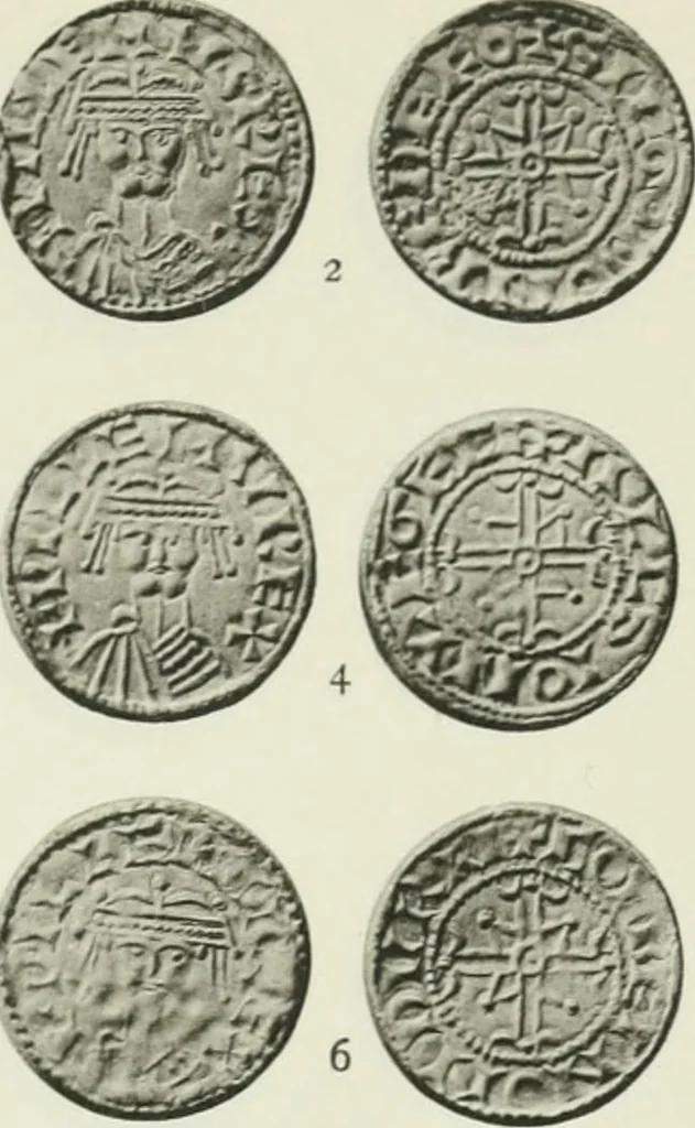 An illustration from A catalogue of English coins in the British museum. The Norman kings, 1916, leaf 268