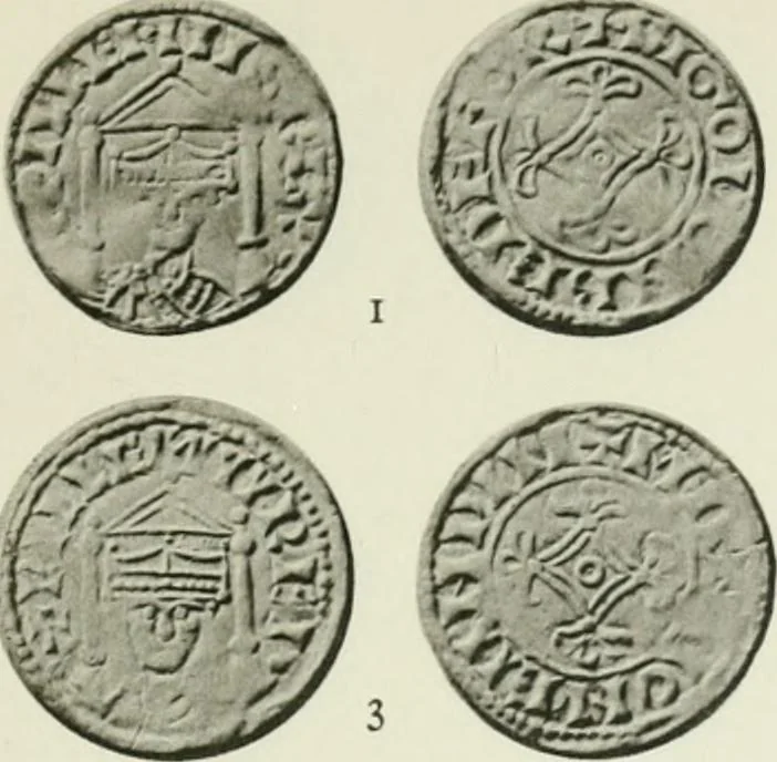 An illustration from A catalogue of English coins in the British museum. The Norman kings, 1916, leaf 274