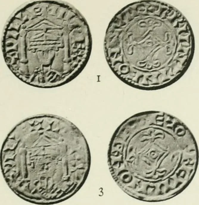 An illustration from A catalogue of English coins in the British museum. The Norman kings, 1916, leaf 276
