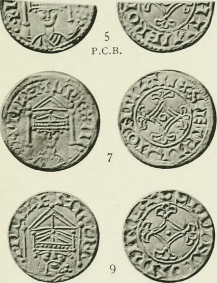 An illustration from A catalogue of English coins in the British museum. The Norman kings, 1916, leaf 276
