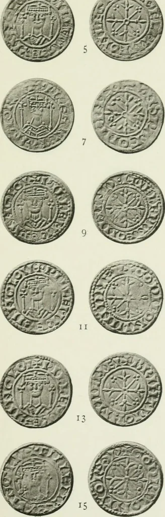 An illustration from A catalogue of English coins in the British museum. The Norman kings, 1916, leaf 278