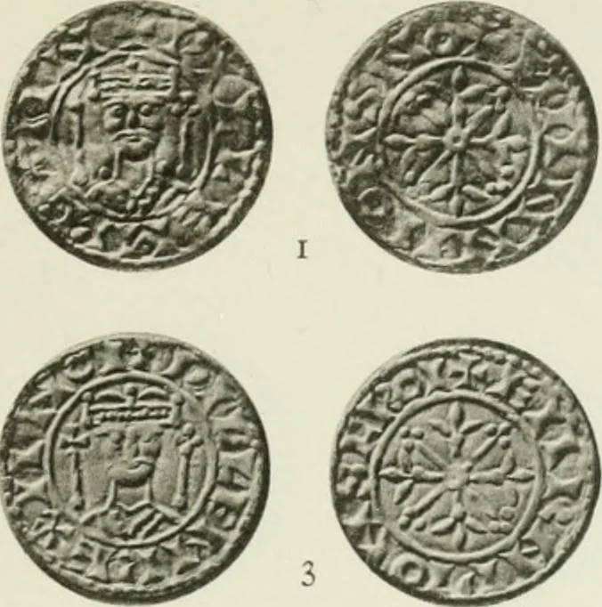 An illustration from A catalogue of English coins in the British museum. The Norman kings, 1916, leaf 280