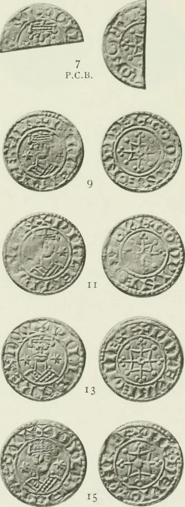 An illustration from A catalogue of English coins in the British museum. The Norman kings, 1916, leaf 282