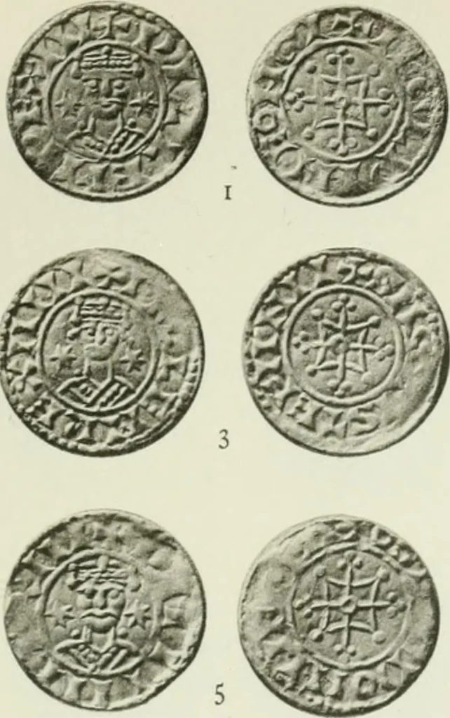 An illustration from A catalogue of English coins in the British museum. The Norman kings, 1916, leaf 284