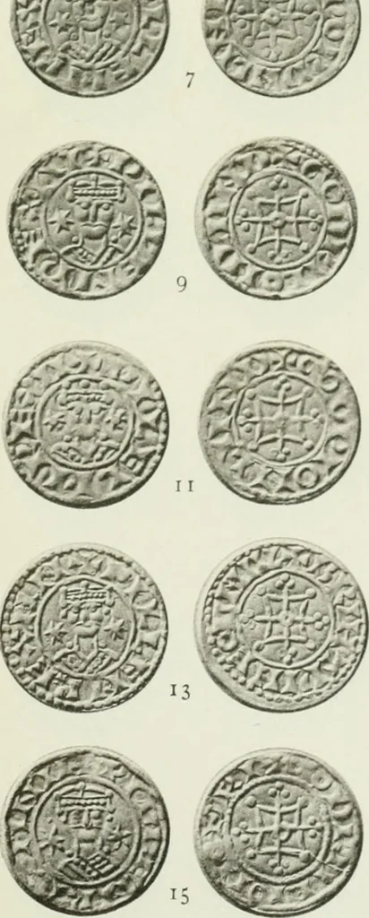 An illustration from A catalogue of English coins in the British museum. The Norman kings, 1916, leaf 284