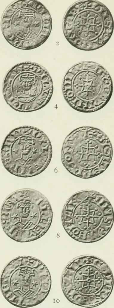 An illustration from A catalogue of English coins in the British museum. The Norman kings, 1916, leaf 284