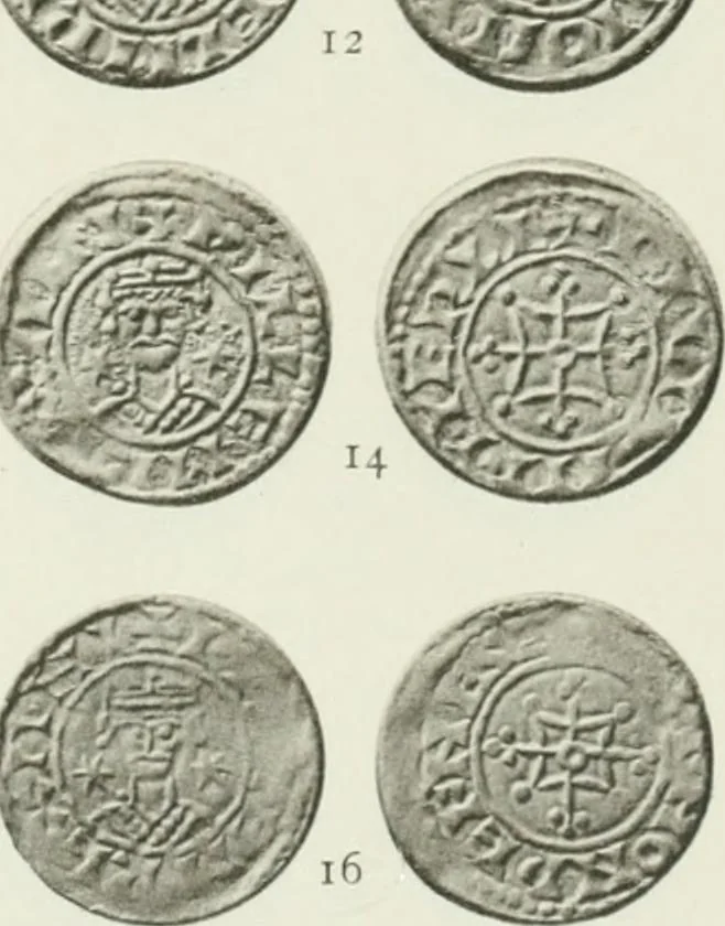 An illustration from A catalogue of English coins in the British museum. The Norman kings, 1916, leaf 284