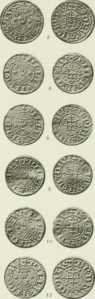 An illustration from A catalogue of English coins in the British museum. The Norman kings, 1916, leaf 286