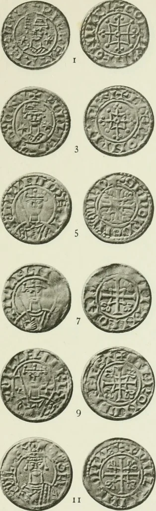 An illustration from A catalogue of English coins in the British museum. The Norman kings, 1916, leaf 288