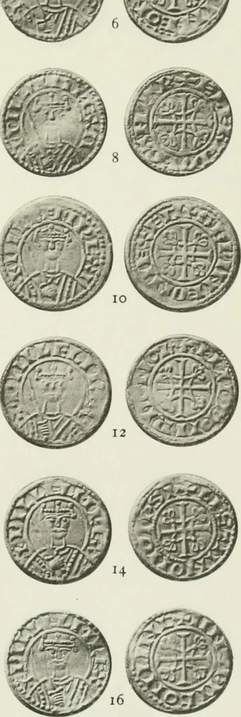 An illustration from A catalogue of English coins in the British museum. The Norman kings, 1916, leaf 288