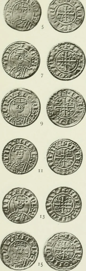 An illustration from A catalogue of English coins in the British museum. The Norman kings, 1916, leaf 290