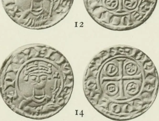 An illustration from A catalogue of English coins in the British museum. The Norman kings, 1916, leaf 296