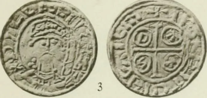 An illustration from A catalogue of English coins in the British museum. The Norman kings, 1916, leaf 298