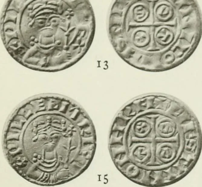 An illustration from A catalogue of English coins in the British museum. The Norman kings, 1916, leaf 300