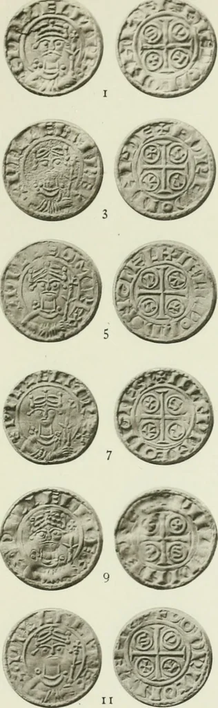 An illustration from A catalogue of English coins in the British museum. The Norman kings, 1916, leaf 302