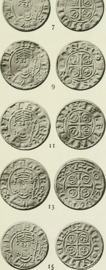 An illustration from A catalogue of English coins in the British museum. The Norman kings, 1916, leaf 304