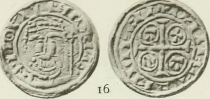 An illustration from A catalogue of English coins in the British museum. The Norman kings, 1916, leaf 306