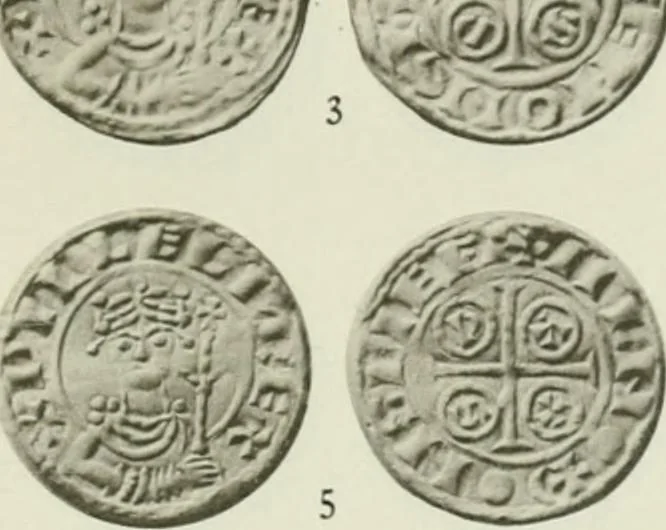 An illustration from A catalogue of English coins in the British museum. The Norman kings, 1916, leaf 308