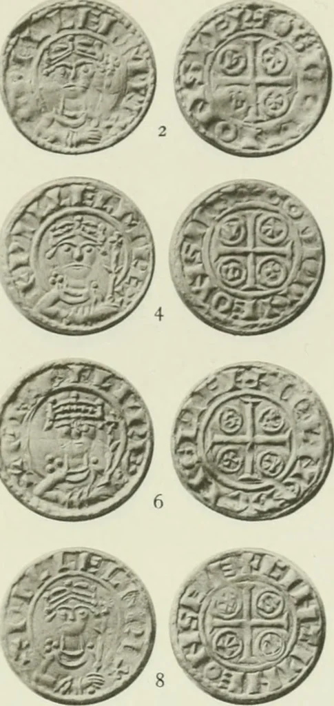 An illustration from A catalogue of English coins in the British museum. The Norman kings, 1916, leaf 308