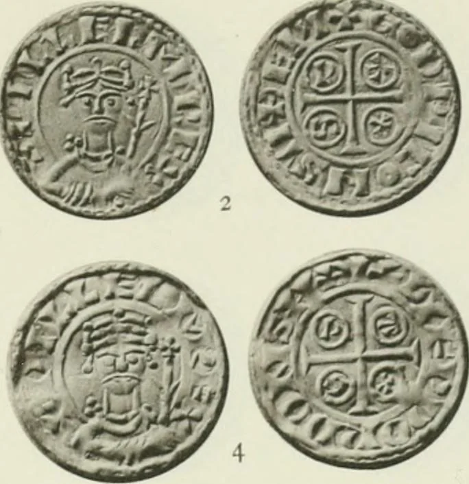 An illustration from A catalogue of English coins in the British museum. The Norman kings, 1916, leaf 310