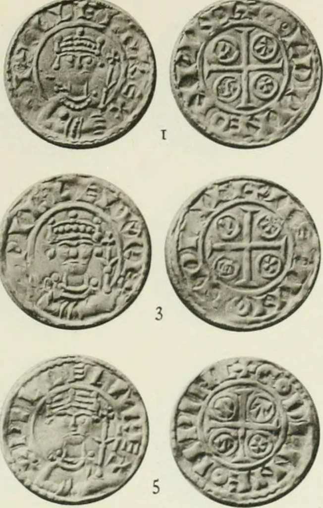An illustration from A catalogue of English coins in the British museum. The Norman kings, 1916, leaf 314