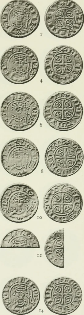 An illustration from A catalogue of English coins in the British museum. The Norman kings, 1916, leaf 314