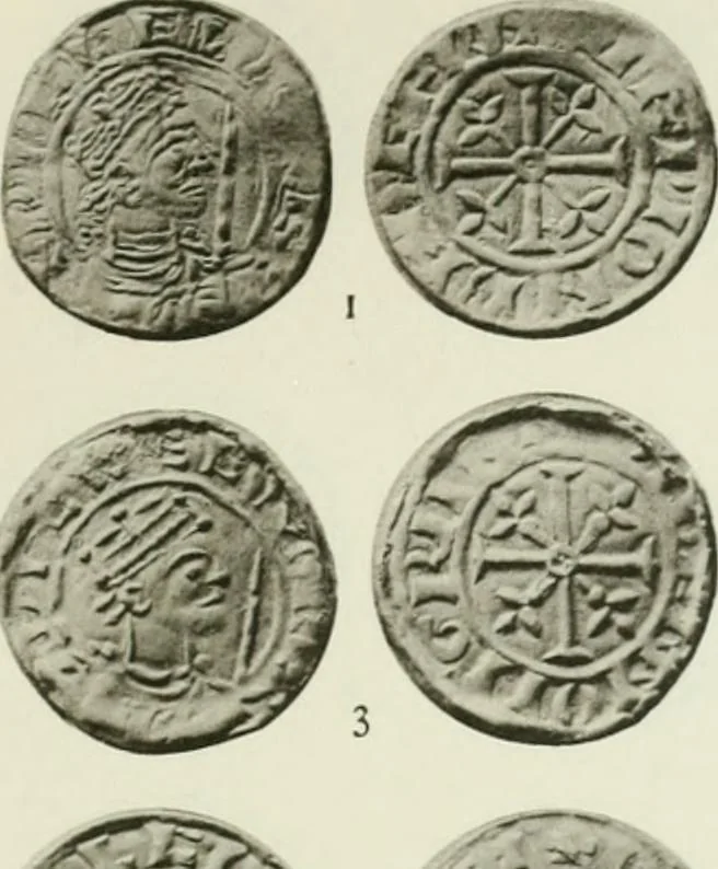 An illustration from A catalogue of English coins in the British museum. The Norman kings, 1916, leaf 316