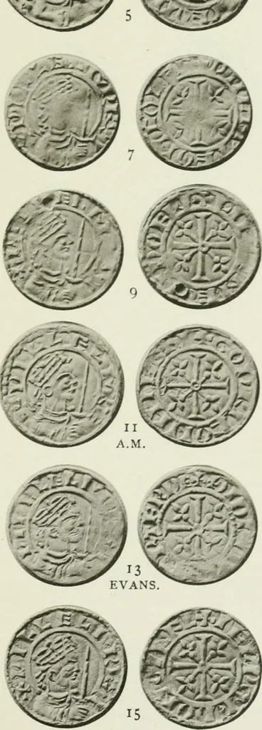 An illustration from A catalogue of English coins in the British museum. The Norman kings, 1916, leaf 316