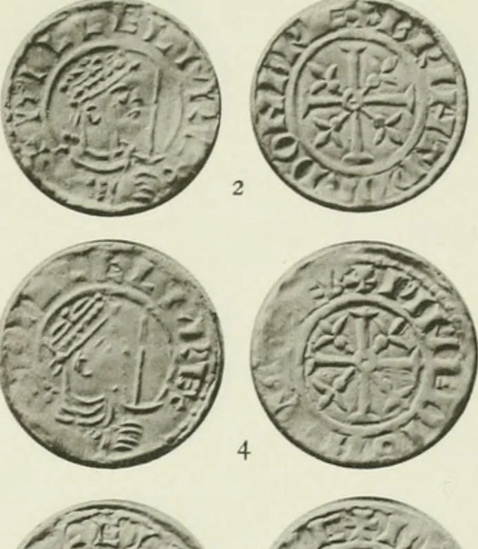 An illustration from A catalogue of English coins in the British museum. The Norman kings, 1916, leaf 316