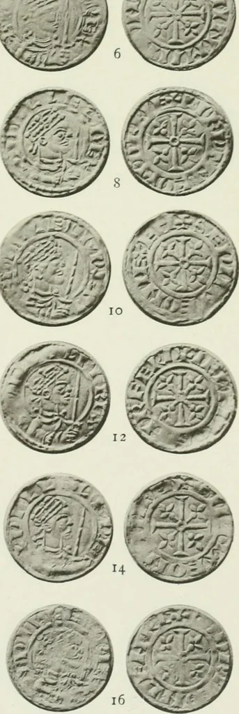 An illustration from A catalogue of English coins in the British museum. The Norman kings, 1916, leaf 316