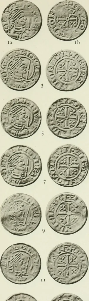 An illustration from A catalogue of English coins in the British museum. The Norman kings, 1916, leaf 318