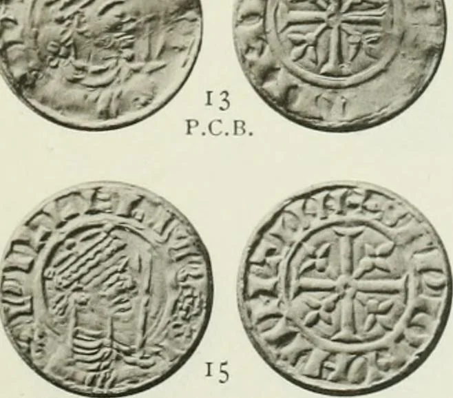 An illustration from A catalogue of English coins in the British museum. The Norman kings, 1916, leaf 318