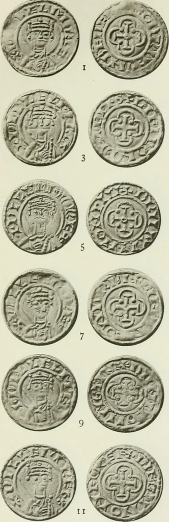 An illustration from A catalogue of English coins in the British museum. The Norman kings, 1916, leaf 322