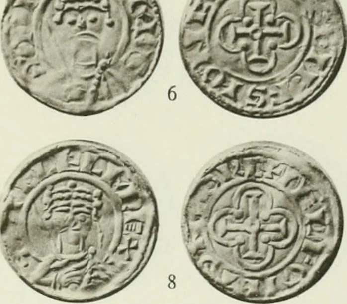 An illustration from A catalogue of English coins in the British museum. The Norman kings, 1916, leaf 322