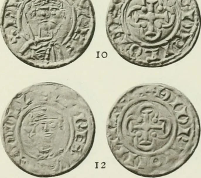 An illustration from A catalogue of English coins in the British museum. The Norman kings, 1916, leaf 322