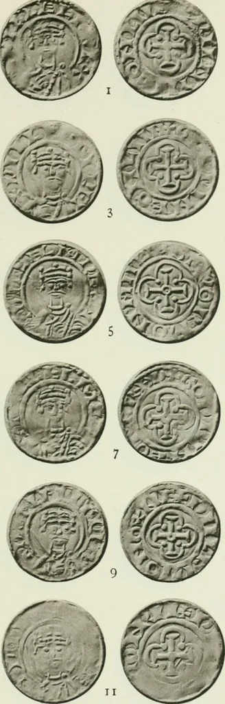 An illustration from A catalogue of English coins in the British museum. The Norman kings, 1916, leaf 324