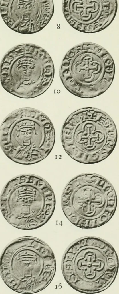 An illustration from A catalogue of English coins in the British museum. The Norman kings, 1916, leaf 324
