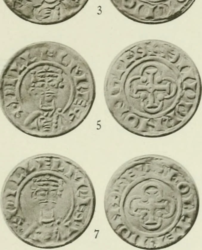 An illustration from A catalogue of English coins in the British museum. The Norman kings, 1916, leaf 326