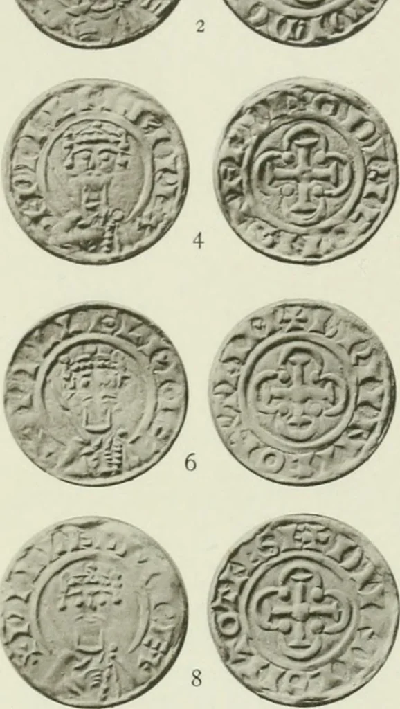 An illustration from A catalogue of English coins in the British museum. The Norman kings, 1916, leaf 326