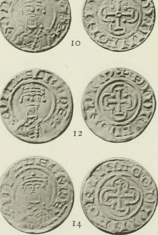 An illustration from A catalogue of English coins in the British museum. The Norman kings, 1916, leaf 326