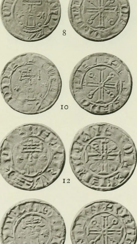 An illustration from A catalogue of English coins in the British museum. The Norman kings, 1916, leaf 328