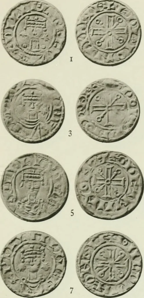 An illustration from A catalogue of English coins in the British museum. The Norman kings, 1916, leaf 330