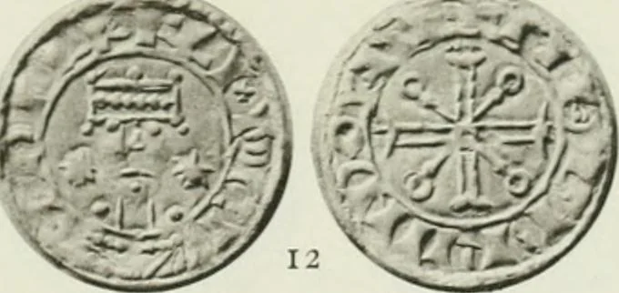 An illustration from A catalogue of English coins in the British museum. The Norman kings, 1916, leaf 330