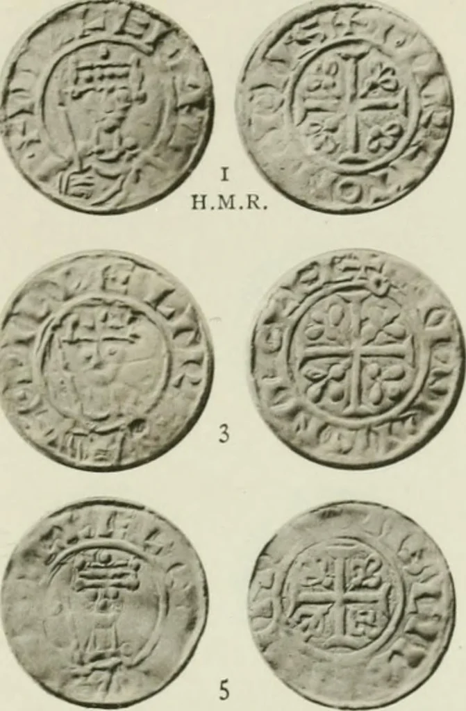 An illustration from A catalogue of English coins in the British museum. The Norman kings, 1916, leaf 332