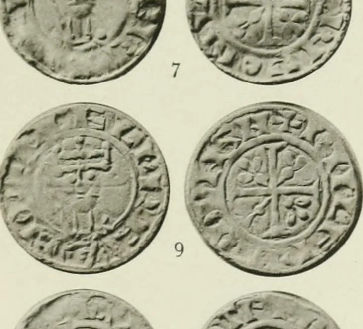 An illustration from A catalogue of English coins in the British museum. The Norman kings, 1916, leaf 332